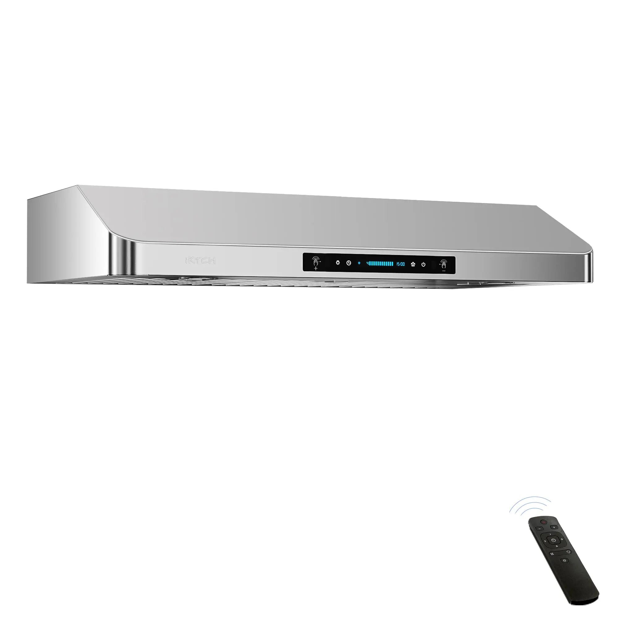 IKTCH 30 inch Built-in/Insert Range Hood 900 CFM, Ducted/Ductless  Convertible Duct, Stainless Steel Kitchen Vent Hood with 4 Speed Gesture  Sensing&Touch Control Panel(IKB01-30)
