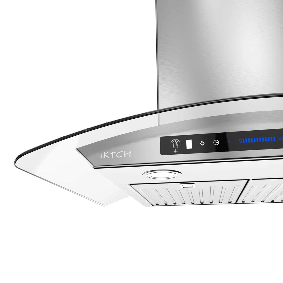 IKTCH IKP03 Wall Mount Range Hood 900 CFM Ductless Kitchen Vent Hoods