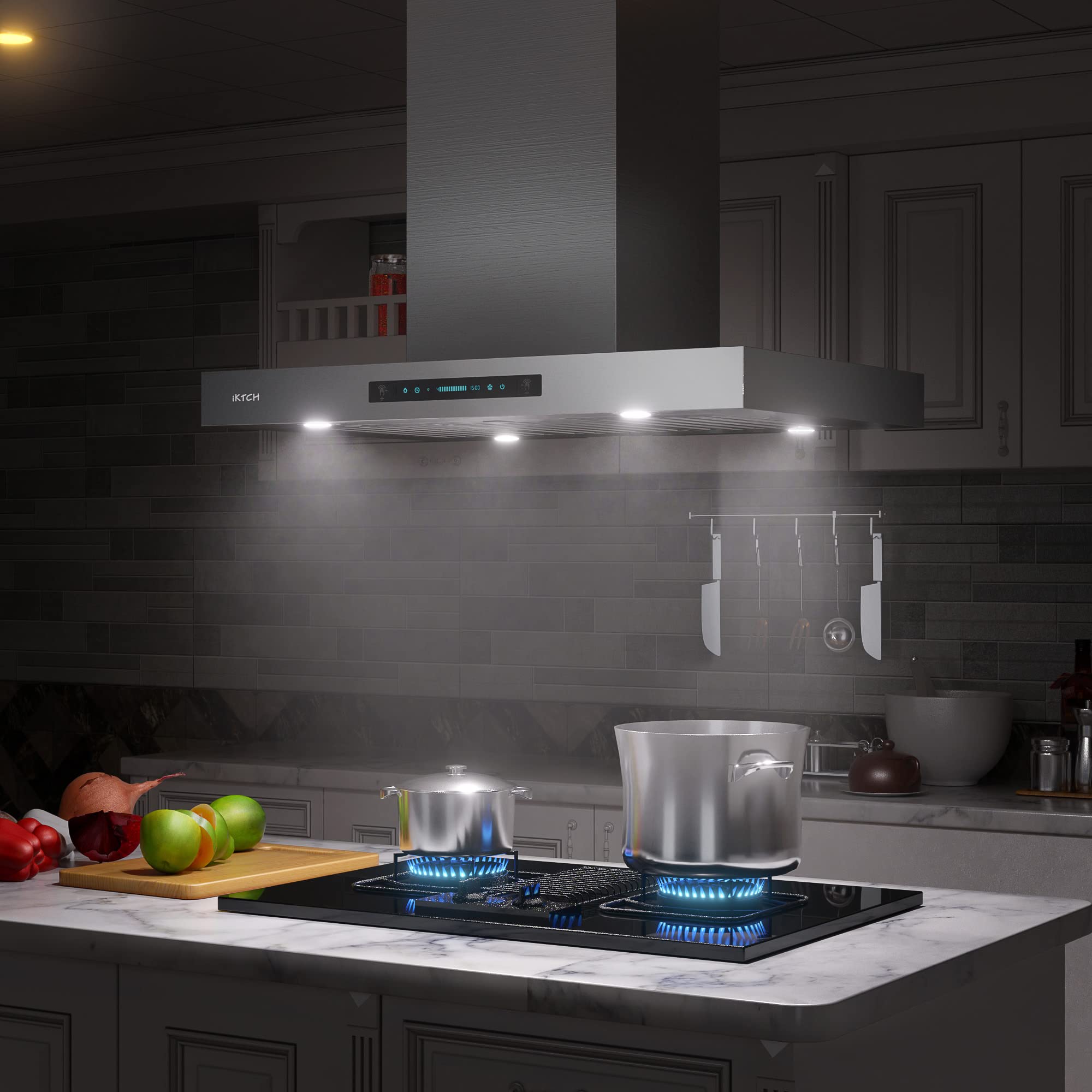 Island range deals hood 36